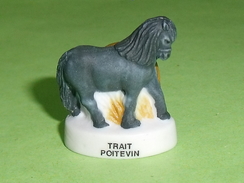 Fèves / Fève / Animaux : Cheval , Trait Poitevin  " Mat "   T97 - Animaux