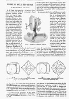 MESURE DES ANGLES DES CRISTAUX  "  LE GONIOMETRE à REFLEXION "    1875 - Otros & Sin Clasificación