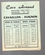 Cavaillon (13 Bouches Du Rhône) Horaire CARS ARNAUD Cavaillon-Avignon (PPP5402) - Europa