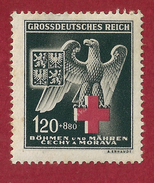Germany, 1943 - Bohemia Y Moravia - 120+880 H - Ongebruikt