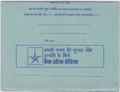India  Bank Of India Advertisement  Inland Letter  Unused # 95489 - Inland Letter Cards