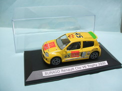 Bburago - RENAULT CLIO V6 TROPHY 2000 McDonald's Jaune Améliorée Reboitée Burago 1/43 - Burago