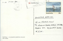 1980  View Card  Surfing - #2-G5  - Used - Interi Postali