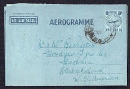 Aerogramme  10d Plane On Globe  To USA - Interi Postali