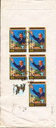 Taiwan Cover Sent To Denmark 1-6-1989 Topic Stamps (all Stamps Are On The Backside Of The Cover) - Storia Postale