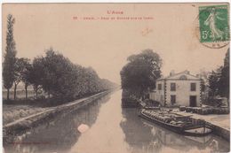Cpa 11- Bram- Port Et écluse Sur Le Canal (circulé En 1916) - Bram