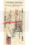 87 -LIMOGES- TRAITE L' IMPRIMERIE CERAMIQUE - ROUDIER BEYRAND 7 RUE MARTIAL PRADET-1935 - Printing & Stationeries