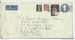 Great Britain,Airmail Silver Wedding, 20 Nov 1972, Queen Elizabeth II, Prince Cover Sent To Pakistan - Brieven En Documenten