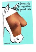 CPm HUMORISTIQUE ILLUSTRATEUR LASSALVY /  Seins Nus Femme Cheval / Montage Humour Tiercé Grand Prix - Lassalvy