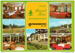 3198 - Alte Maxi MBK Ansichtskarte - Schierke Hotel Heinrich Heine - Reisebüro Der DDR - Schierke