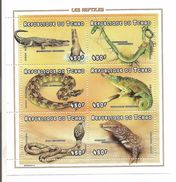 1998 Tchad Chad Reptiles Snakes Lizards  Miniature Sheet MNH  CHEAPER THAN BUYING WHOLE SET - Cuco, Cuclillos