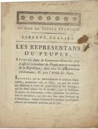 ⭐Bulletin De Lois De L'armée Du Jura 1793 ⭐ - Ohne Zuordnung