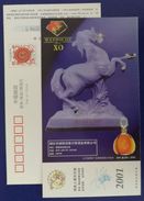 Mathilde X.O Whisky,China 2001 Yantai Whisno Charles Winery Co., Ltd Advertising Pre-stamped Card - Wein & Alkohol