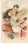 ILLUSTRATION -- SUZANNE MEUNIER  / AMOUR DELICES ET AUTOS    SERIE N° 49 / 5 - Meunier, S.