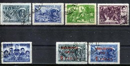 Russia , SG 1048c-48g,1049-50;1944, Russian War Heroes (2nd Issue),complete Set With Air Surch As Extra,cancelled/used - Usati