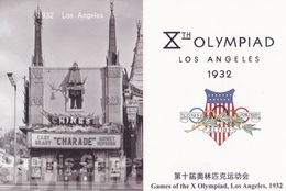 USA - 1932 Los Angeles OG, Grauman's Chinese Theatre & Olympic Logo, W/ Spanish Steps In Rodeo Dr, China's Prepaid Card - Ete 1932: Los Angeles