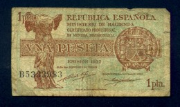 Banconota Spagna 1 Pesetas 1937 - 1-2 Peseten