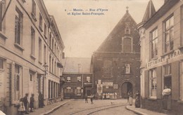 Menen, Menin, Rue D'Ypres Et Eglise Saint François (pk36762) - Menen