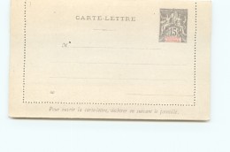Entier  Carte-lettre 15 Cent Groupe  Datée 047 Neuve Marques De Papier Collant Au Dos - Covers & Documents