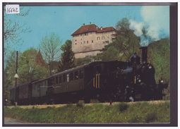 CPM - GRÖSSE 10x15cm - SCHLOSS LAUPEN - BAHN - TRAIN - TB - Laupen