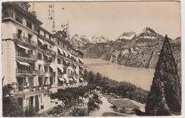 Suisse   Axenstein Grand Hotel Blick Gegen Urirotstock,ober Und Niederbauen - Stein