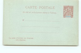 Entier  Carte-postale  Avec Réponse  Groupe 10 Cent Carmin  Neuve - Covers & Documents