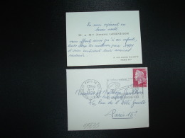 LETTRE MIGNONNETTE TP MARIANNE DE CHEFFER 0,40 OBL.MEC.4-1-1971 PARIS 14 + CHANGEMENT DE TARIF URGENT 0,50 Tolérance - 1967-1970 Marianne Van Cheffer