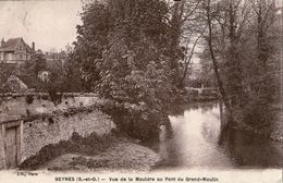 L05  /  Dpt 78 CPA BEYNES VU SUR LA MAULDRE AU PONT DU GRAND MOULIN VOYAGEE VOIR DOS - Beynes