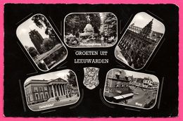 Groeten Uit Leeuwarden - Multivues - Gerechtshof - Oldehove - Waag - Kanselarij - Mercuriusfontaine - HEMA - 1965 - Leeuwarden