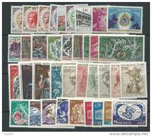 Monaco Année Complète Timbres Poste  1969 Du N° 772 Au N° 808 XX, Les  37  Valeurs Sans Charnière TB - Full Years