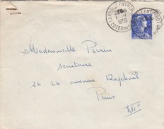 FRANCE - CP MARIANNE DE MULLER 20F SEUL SUR LETTRE - COTES DU NORD LAMBALLE ENTREPOT 1.1.1959  / R171 - 1955-1961 Marianne Of Muller