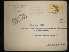 Turquie , Poste Aerienne Lettre De Beyogli 1961 Pour Paris - Luftpost