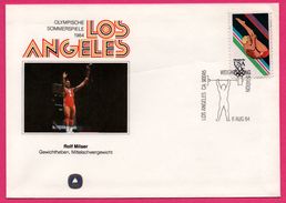 Haltérophilie - ROLF MILSER - Los Angeles - Olympische Sommerspiele 1984 - Olympics USA 20 C - Halterofilia