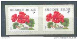 R90b ( OCB Nr 2854) Buzin Geranium Flora Strip Van 2 - Rollen