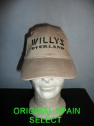 Casquette JEEP WILLYS OVERLAND Beige ( MB MA GPA SAS 4X4 M201 WW2 USA NORMANDIE - Cascos