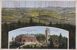 Litho Panorama AK Auersberg Baude Turm A Sosa Erzgebirge Plessberg Plattenberg Spitzberg Keilberg Kupferhügel Hassberg - Sosa