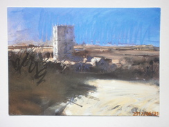 Postcard St Davids Cathedral Mixed Media By David Tress West Wales Art Centre Fishguard My Ref B21373 - Pembrokeshire