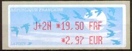 FRANKREICH 1999 Mi-Nr. ATM 13.1.1 B Z7 AUTOMATENMARKE  ** MNH - 1990 Type « Oiseaux De Jubert »