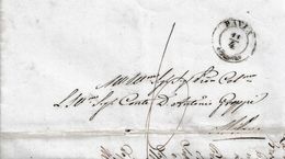 LV202- LOMBARDO VENETO - 11/4/1855 Lettera Da PAVIA A Milano Tassata  6 Carantani In Arrivo . - Lombardo-Veneto
