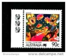 AUSTRALIA - 1991  90c. BANKING  3 KOALAS  REPRINT  MINT NH - Proofs & Reprints