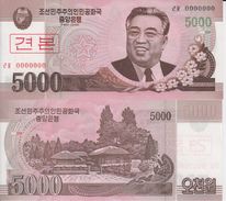 KOREA 5000 Won 2008 P 66 SPECIMEN UNC - Korea, North