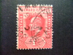 LEEWARD 1906 - 11 Le Roi EDOUARD VII  Yvert N 35 FU - Leeward  Islands