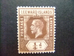 LEEWARD 1913 - 22 Le Roi GEORGE V Yvert N 46 * MH - Leeward  Islands