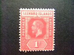 LEEWARD 1913 - 22 Le Roi GEORGE V Yvert N 48 * MH - Leeward  Islands