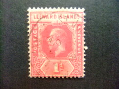LEEWARD 1913 - 22 Le Roi GEORGE V Yvert N 48 º FU - Leeward  Islands