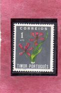 TIMOR PORTUGAL 1950 FLORA FLOWERS FLEURS FIORI 1a MNH - Timor