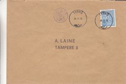 Finlande - Lettre De 1970 - Oblit Typpö - Exp Vers Tampere - Avec Cachet 395 Du Facteur - Brieven En Documenten