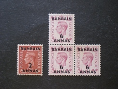 البحرين BAHRAIN 1948 Great Britain Postage Stamps Overprinted "BAHRIAN"  MNH - Bahrain (...-1965)