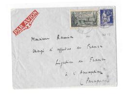 Delcampe - PARIS – Bureau  « Gare Saint Lazare »LSE  - Affrancht. P.A. « PARAGUAY » à 20F.90 (21.8.19 - 1927-1959 Briefe & Dokumente