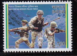 India MNH 2012, Indo-Tibetan Border Police Force, Defence, Army, - Neufs